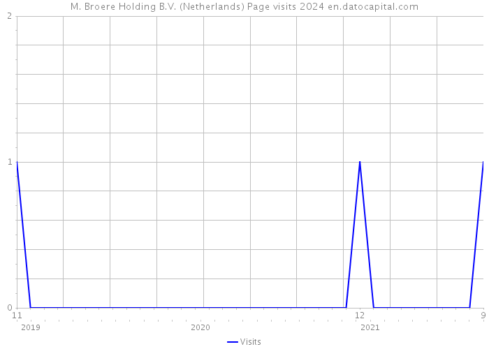 M. Broere Holding B.V. (Netherlands) Page visits 2024 
