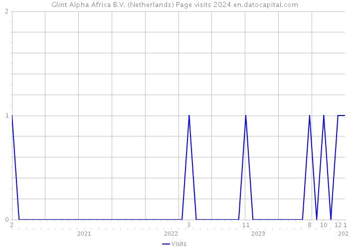 Glint Alpha Africa B.V. (Netherlands) Page visits 2024 