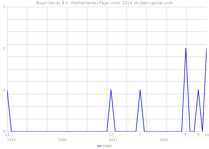 Buurt Nerds B.V. (Netherlands) Page visits 2024 
