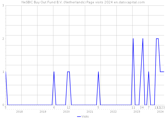 NeSBIC Buy Out Fund B.V. (Netherlands) Page visits 2024 