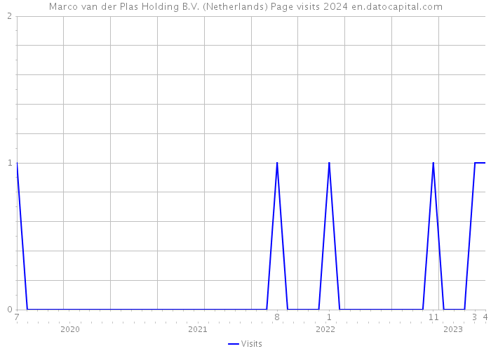 Marco van der Plas Holding B.V. (Netherlands) Page visits 2024 
