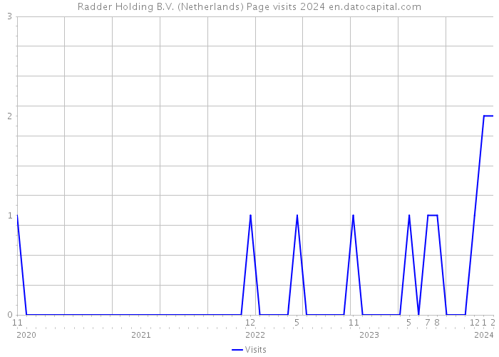 Radder Holding B.V. (Netherlands) Page visits 2024 
