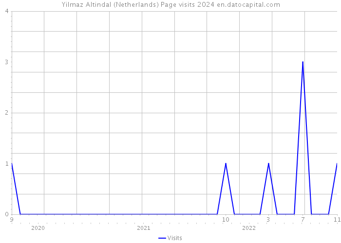 Yilmaz Altindal (Netherlands) Page visits 2024 