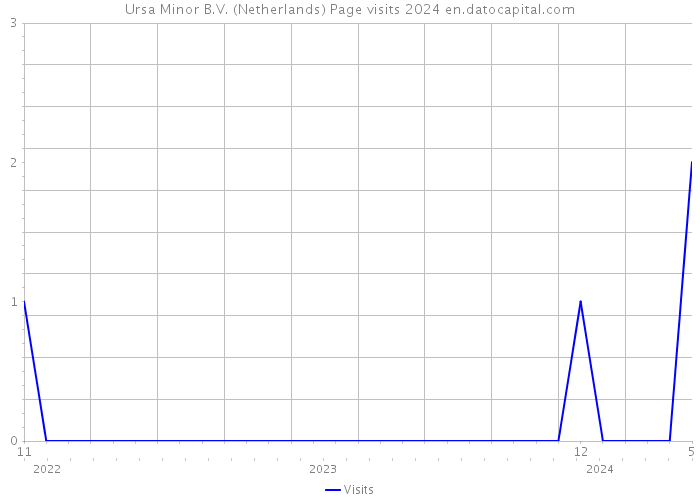 Ursa Minor B.V. (Netherlands) Page visits 2024 