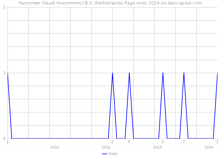 Huntsman (Saudi Investments) B.V. (Netherlands) Page visits 2024 