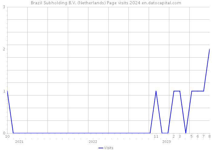 Brazil Subholding B.V. (Netherlands) Page visits 2024 