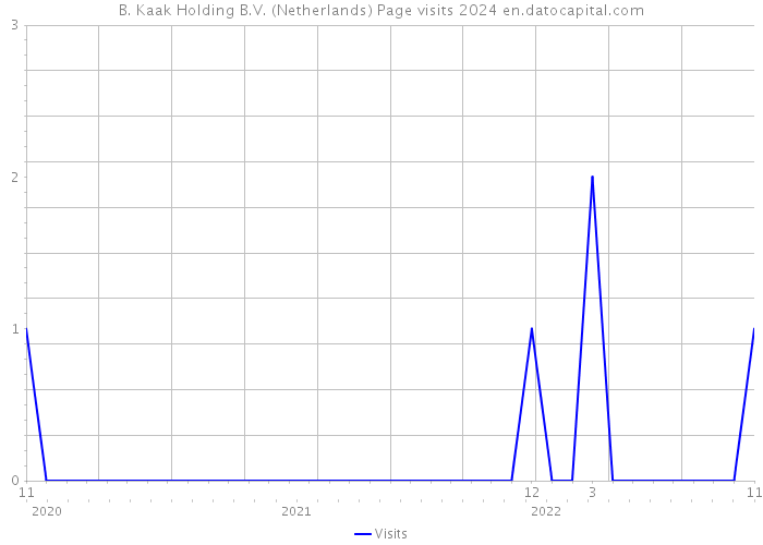 B. Kaak Holding B.V. (Netherlands) Page visits 2024 