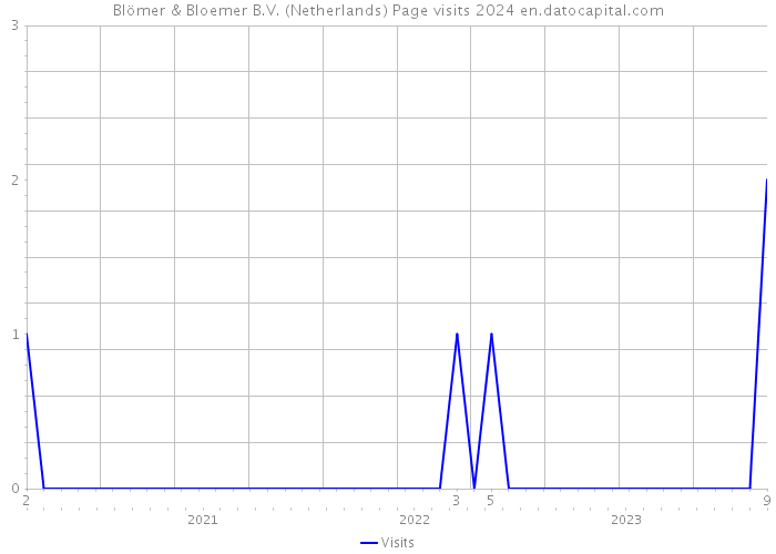 Blömer & Bloemer B.V. (Netherlands) Page visits 2024 