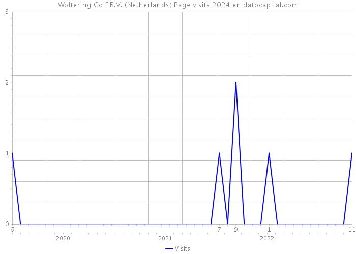 Woltering Golf B.V. (Netherlands) Page visits 2024 