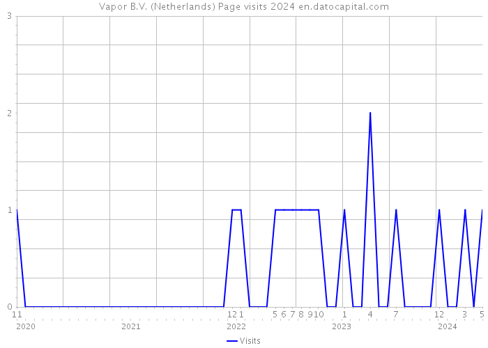 Vapor B.V. (Netherlands) Page visits 2024 