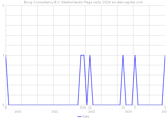 Boog Consultancy B.V. (Netherlands) Page visits 2024 