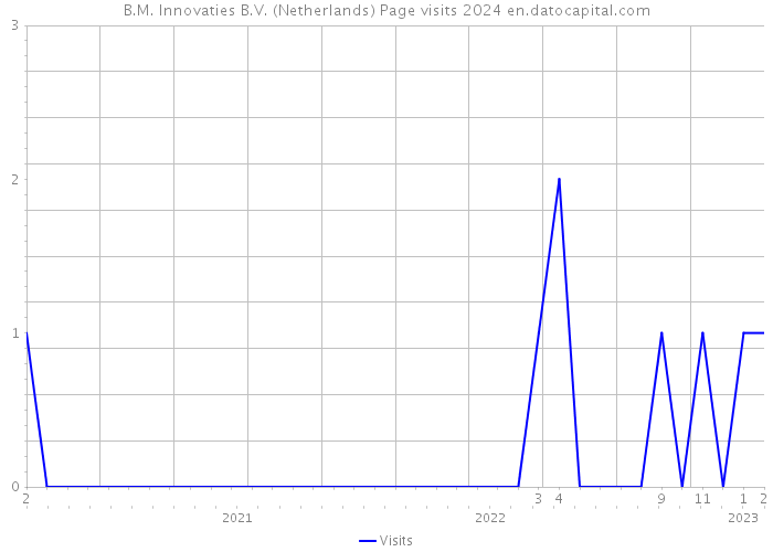 B.M. Innovaties B.V. (Netherlands) Page visits 2024 