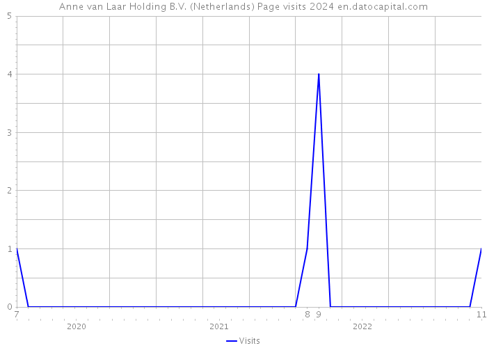 Anne van Laar Holding B.V. (Netherlands) Page visits 2024 