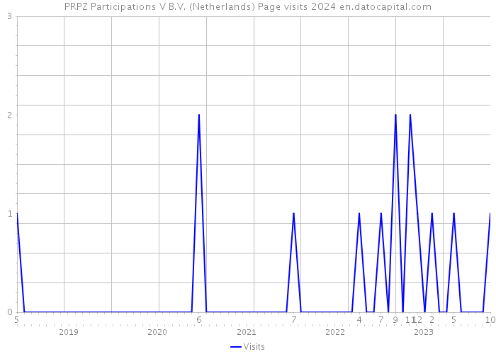 PRPZ Participations V B.V. (Netherlands) Page visits 2024 