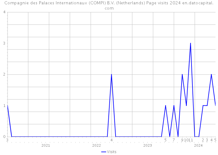 Compagnie des Palaces Internationaux (COMPI) B.V. (Netherlands) Page visits 2024 