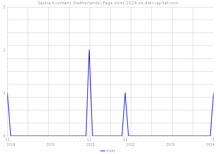 Saskia Koemans (Netherlands) Page visits 2024 