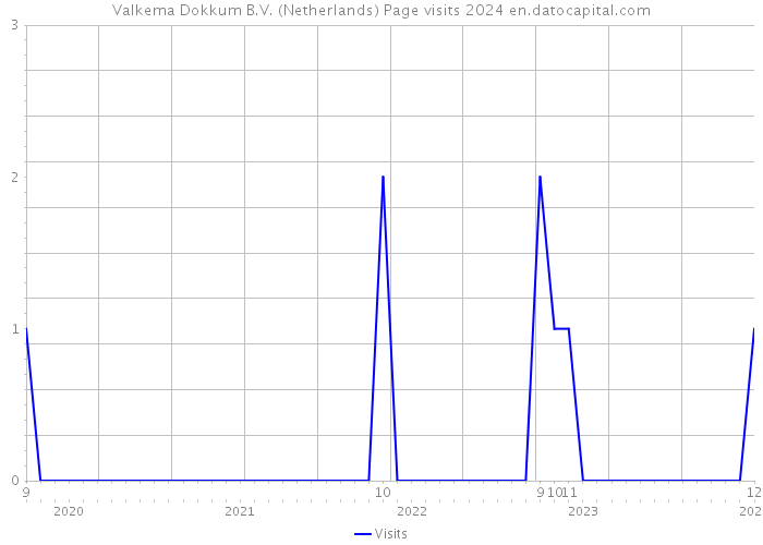 Valkema Dokkum B.V. (Netherlands) Page visits 2024 