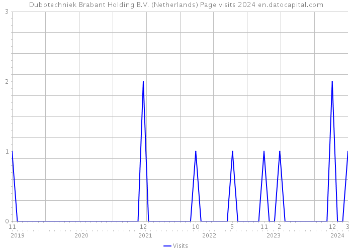 Dubotechniek Brabant Holding B.V. (Netherlands) Page visits 2024 