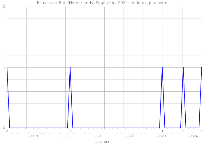 Bauservice B.V. (Netherlands) Page visits 2024 