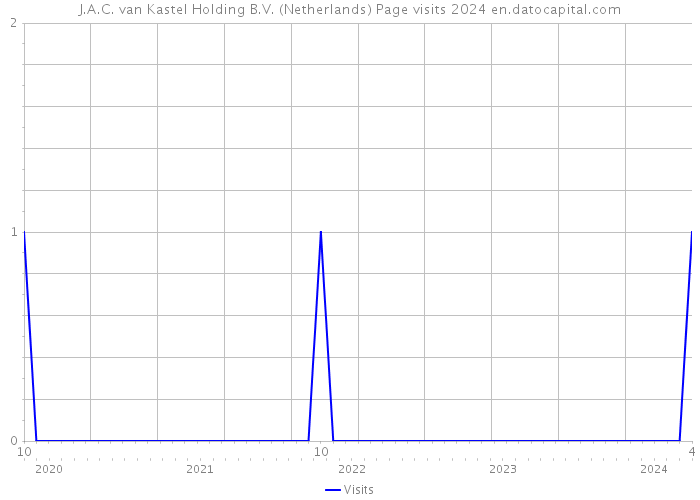 J.A.C. van Kastel Holding B.V. (Netherlands) Page visits 2024 