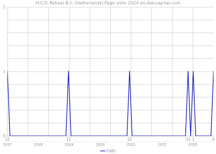 H.C.D. Beheer B.V. (Netherlands) Page visits 2024 