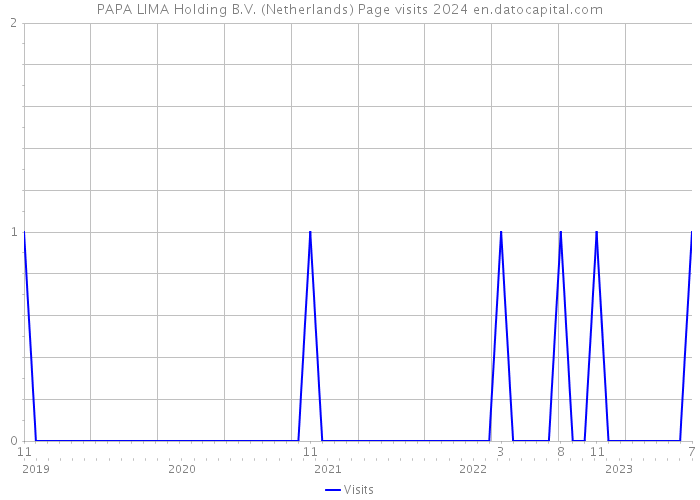PAPA LIMA Holding B.V. (Netherlands) Page visits 2024 