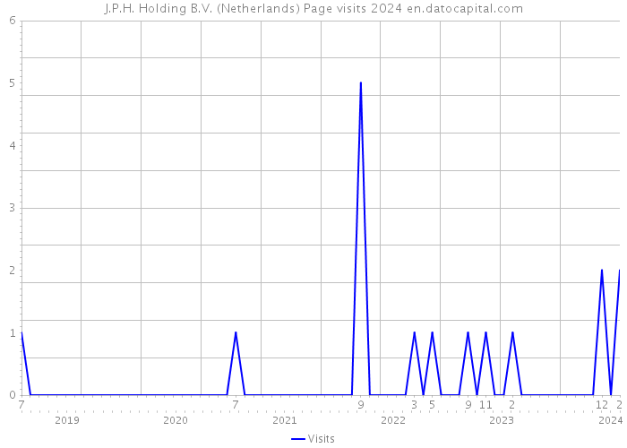 J.P.H. Holding B.V. (Netherlands) Page visits 2024 