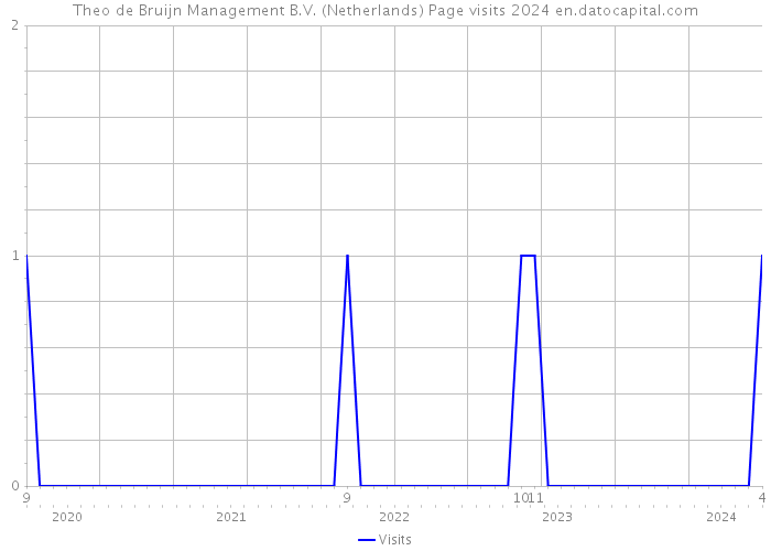 Theo de Bruijn Management B.V. (Netherlands) Page visits 2024 