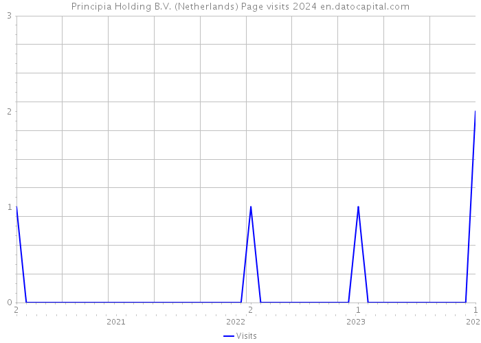 Principia Holding B.V. (Netherlands) Page visits 2024 