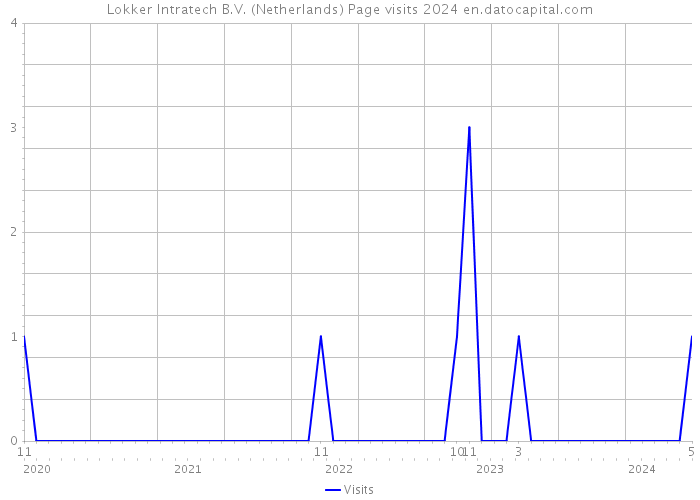 Lokker Intratech B.V. (Netherlands) Page visits 2024 