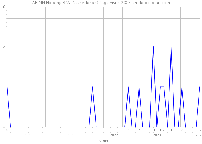 AF MN Holding B.V. (Netherlands) Page visits 2024 