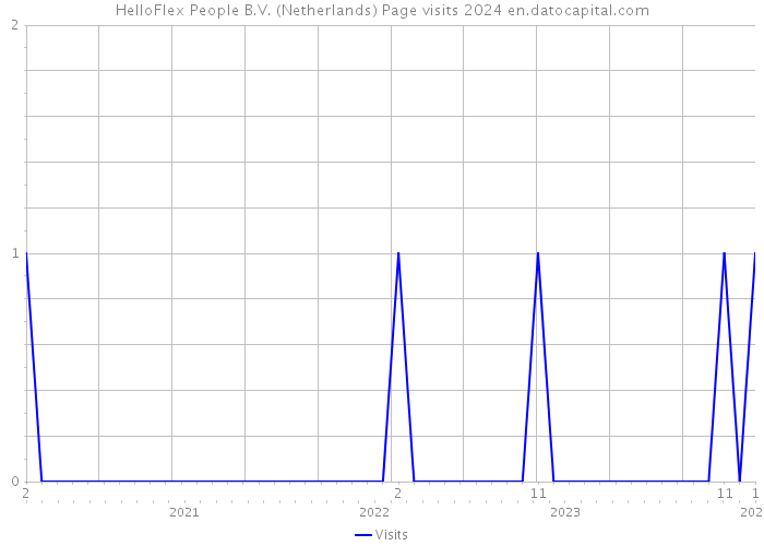 HelloFlex People B.V. (Netherlands) Page visits 2024 