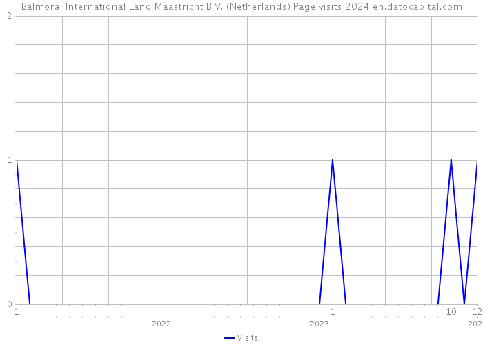 Balmoral International Land Maastricht B.V. (Netherlands) Page visits 2024 