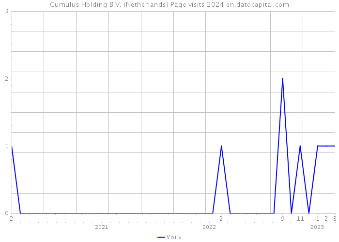 Cumulus Holding B.V. (Netherlands) Page visits 2024 