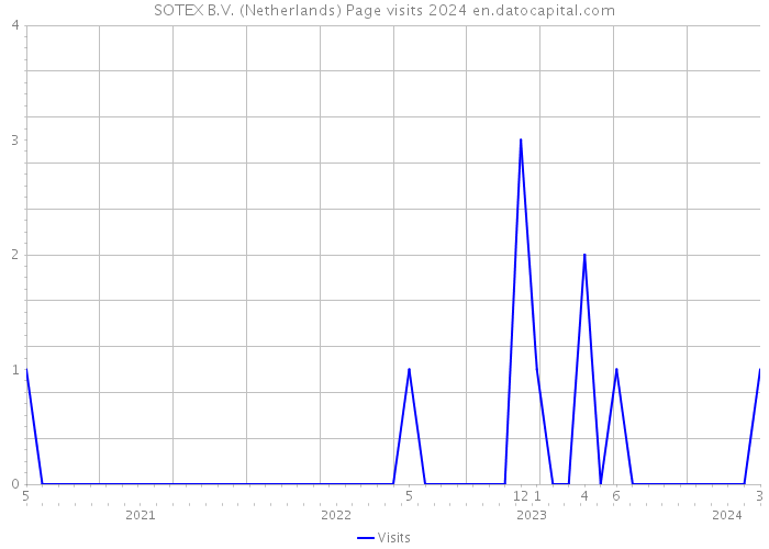 SOTEX B.V. (Netherlands) Page visits 2024 