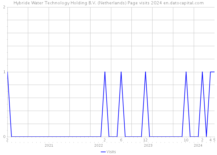 Hybride Water Technology Holding B.V. (Netherlands) Page visits 2024 