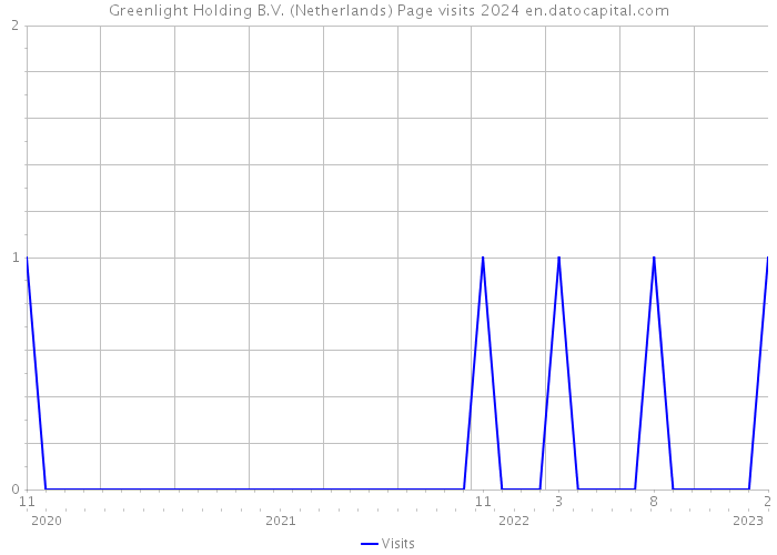 Greenlight Holding B.V. (Netherlands) Page visits 2024 