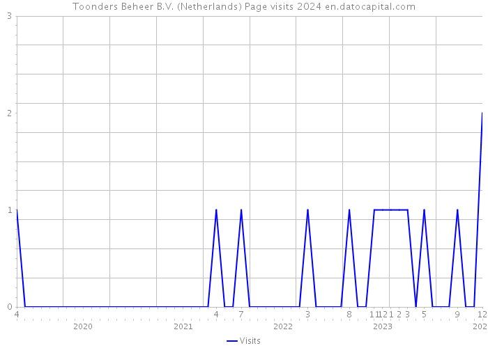 Toonders Beheer B.V. (Netherlands) Page visits 2024 