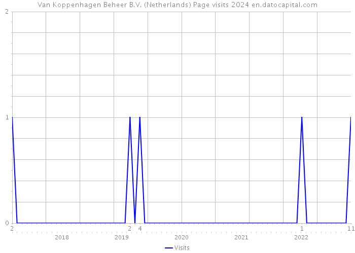 Van Koppenhagen Beheer B.V. (Netherlands) Page visits 2024 