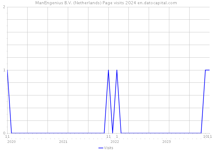 ManEngenius B.V. (Netherlands) Page visits 2024 