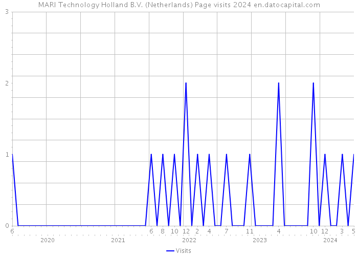 MARI Technology Holland B.V. (Netherlands) Page visits 2024 