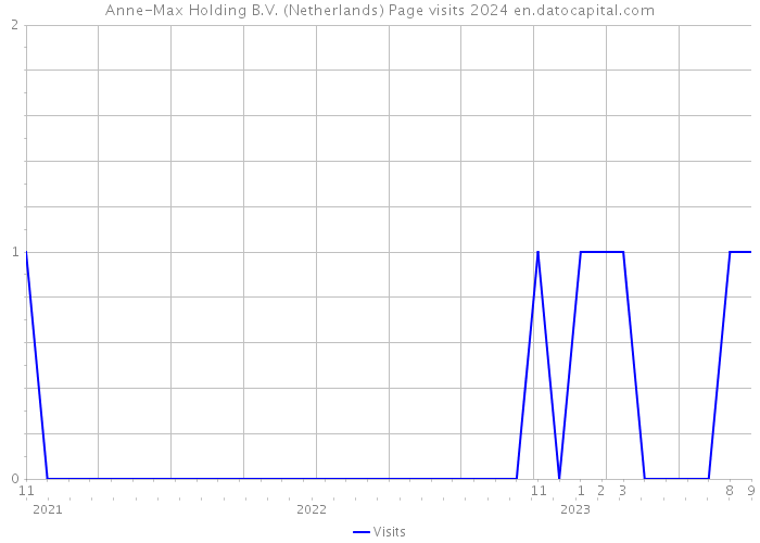 Anne-Max Holding B.V. (Netherlands) Page visits 2024 