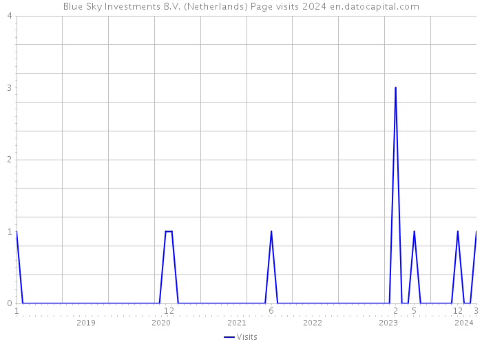Blue Sky Investments B.V. (Netherlands) Page visits 2024 