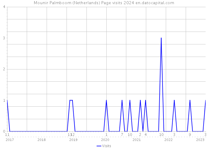 Mounir Palmboom (Netherlands) Page visits 2024 