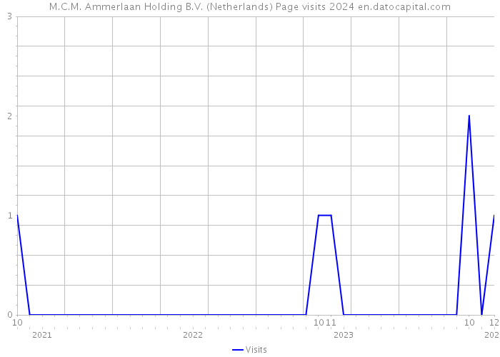 M.C.M. Ammerlaan Holding B.V. (Netherlands) Page visits 2024 