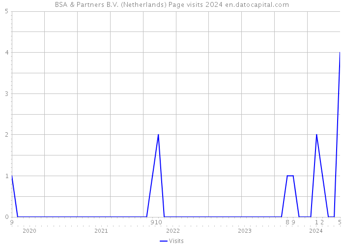 BSA & Partners B.V. (Netherlands) Page visits 2024 