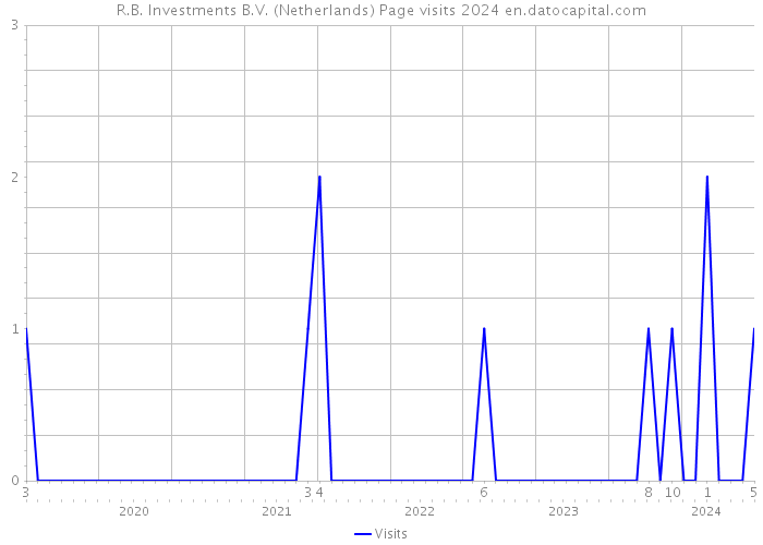 R.B. Investments B.V. (Netherlands) Page visits 2024 