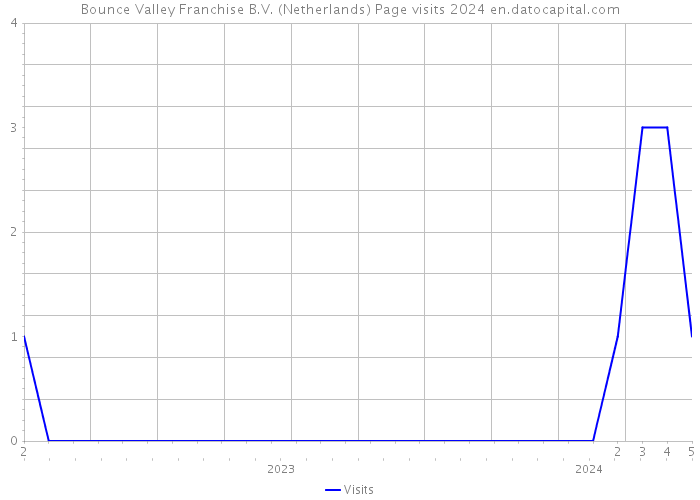 Bounce Valley Franchise B.V. (Netherlands) Page visits 2024 
