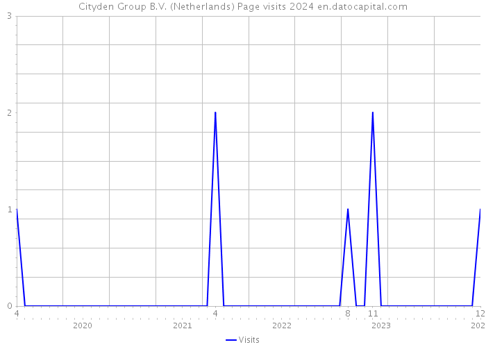 Cityden Group B.V. (Netherlands) Page visits 2024 