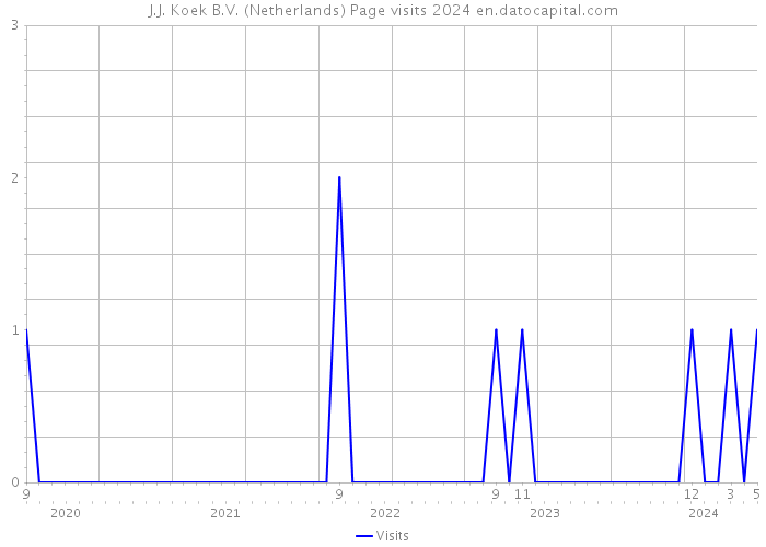 J.J. Koek B.V. (Netherlands) Page visits 2024 